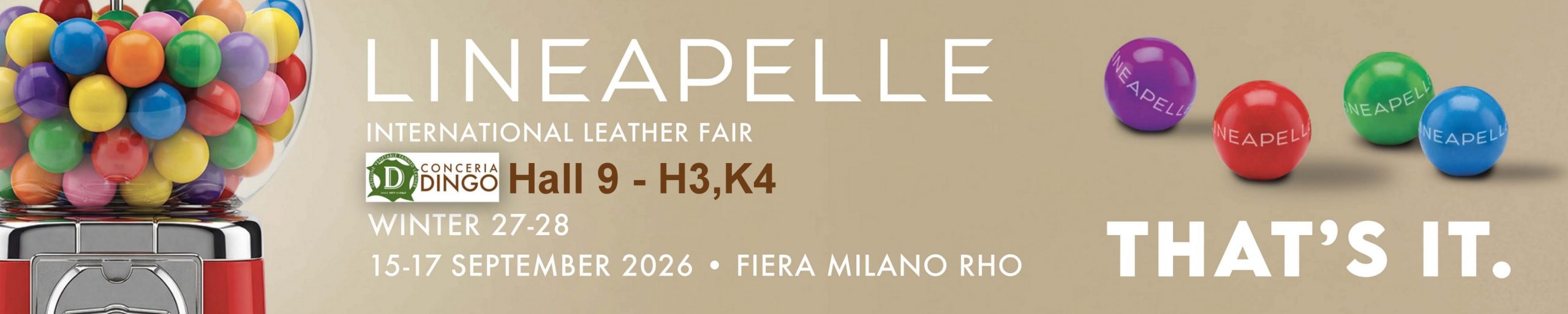 Banner linea pelle dingo